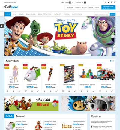 Doll Store Responsive Magento Theme