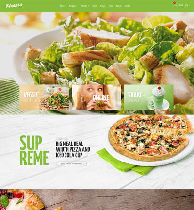 Pizzaro - Food Responsive Magento Theme