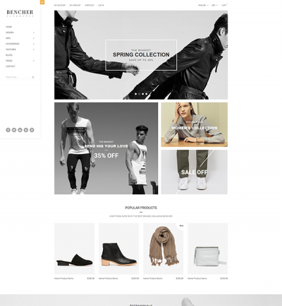 Bencher - Responsive Magento Theme - Layout 06