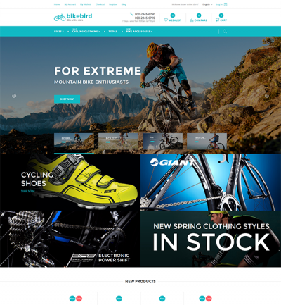 BikeBird - Responsive Bike Store Magento theme