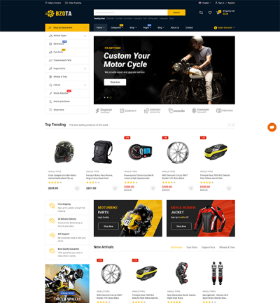 BzoTa – Vehicles, Parts & Accessories Magento 2 Theme