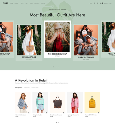 Fiber - Modern Fashion Store Magento 2 Theme