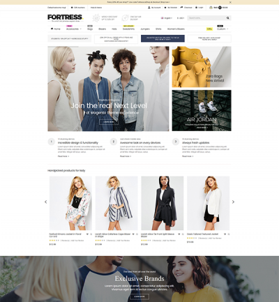 Fortress - Multi-Purpose Responsive Magento Theme