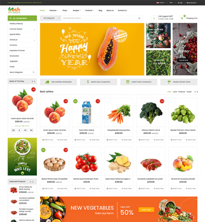 Fresh - Multipurpose Responsive Magento 2 Theme - Style 3