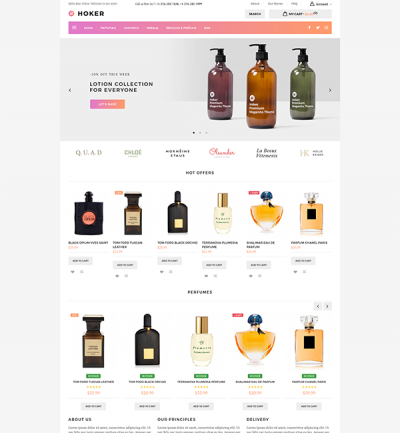 Hoker - Responsive Magento Theme - Perfume