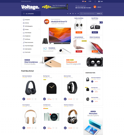 Voltage - Multi-Purpose Responsive Magento Theme_Tech 02