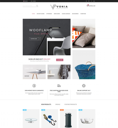 Vonia - Multipurpose Responsive Magento 2 Theme_Style 3